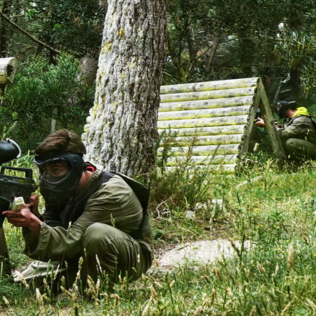 Paintball en Laias. Ribadavia. Área Termal de Barbantes (Ourense) Galicia