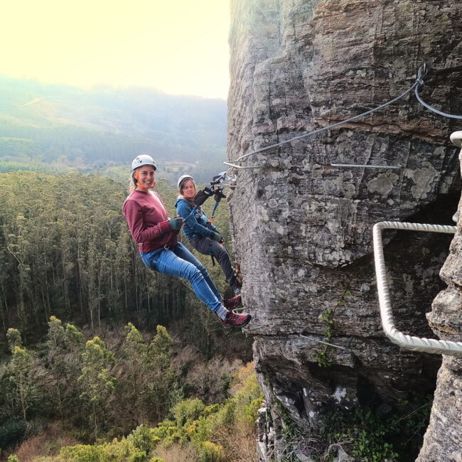Via ferrata Senda do Santo. Serra da Capelada. Cedeira. San Andrés de Teixido